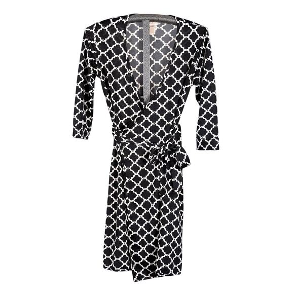 Julie Brown Dresses & Skirts - JB Julie Brown Classic Wrap Dress Women's Size SMALL Career Capsule Geometric